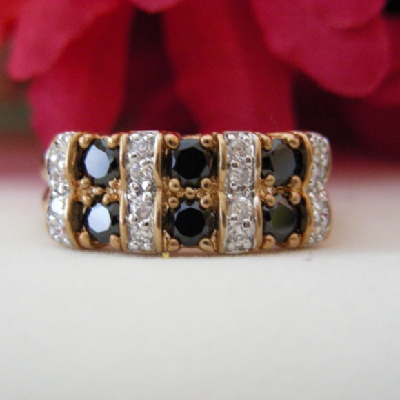 Go For The Dazzle of Cubic Zirconia 18K Yellow Gold-Filled Ring SZ/7 - Picture 2 of 3